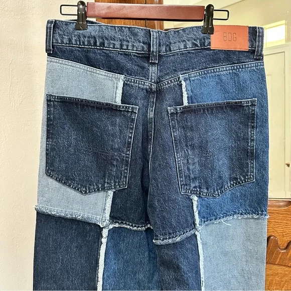 NWT BDG Urban Outfitters Carter Patchwork Loose Fit High Rise Jeans Size 29 - Picture 6 of 16